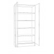 Tall Cupboard with Double Doors 